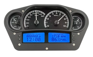 Dakota Digital Universal Competición Sistema de Calibre Analógico Negro Azul VHX-1100-K-B - Imagen 1 de 7