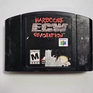 ECW Hardcore Revolution N64 Nintendo 64 2000 AUTHENTIC TESTED - Picture 1 of 2