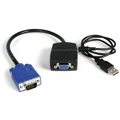 StarTech.com 2 Port VGA Video Splitter - USB Powered - 2048x1536 - VGA Video Mon - Image 1 of 3