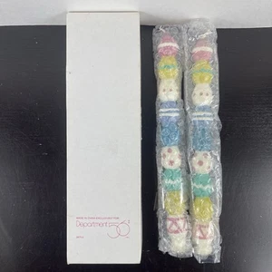 Dept 56 Stacked Pastel Easter Eggs 11" Taper Candles Set of 2 New in Box #24732 - Picture 1 of 10