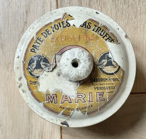 Ancienne terrine de foie gras MARIE Daburon Périgueux Publicitaire - Picture 1 of 6