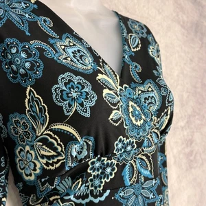 Vintage Y2K Dressbarn Damen asymmetrischer Saum Babydoll Top Gr. L Fee Grunge Indie - Bild 1 von 7