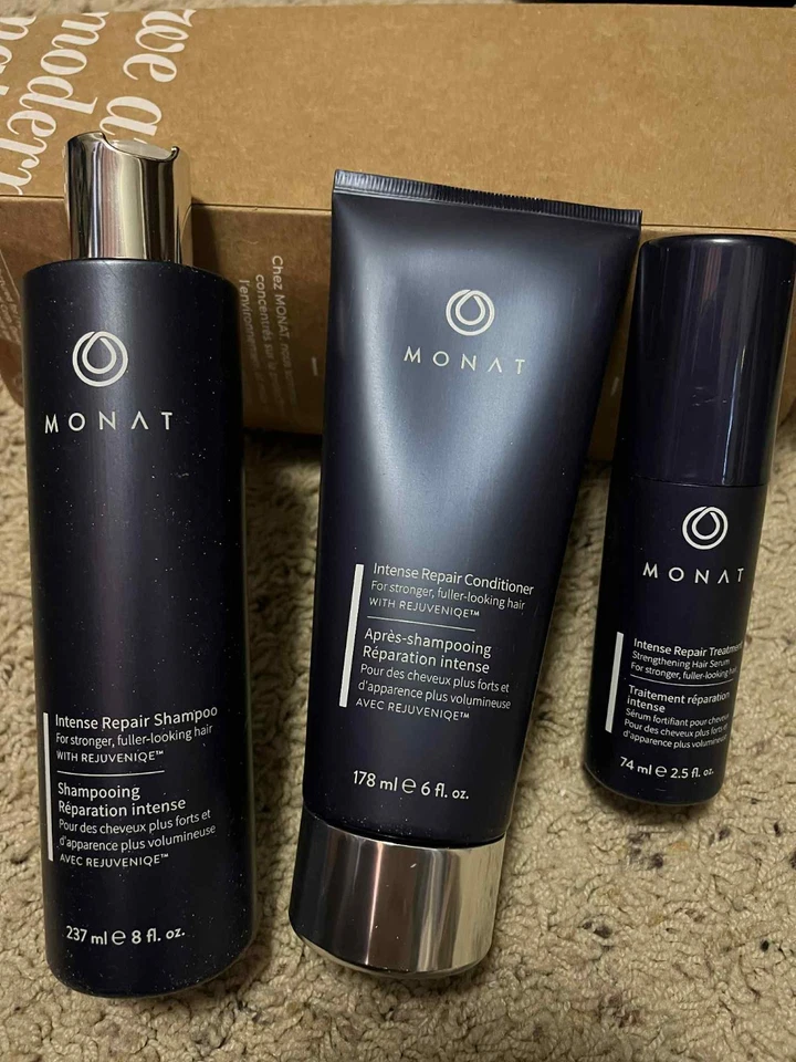 NEW Monat Intense Repair Shampoo 8oz & Conditioner 6oz & Treatment Spray 4.5oz - Image 1 of 1