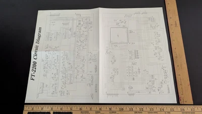 Yaesu FT-2200 Schematic only Mobile Transceiver 2 meter 50 Watts ORIGINAL - Image 1 of 4