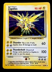 Zapdos 16/102 LP - Holo Rare Unlimited WOTC Pokémon Base Set - Bild 1 von 2