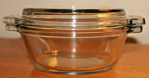 Vintage Anchor Hocking Casserole Dish Clear Glass Baking Dish w/Lid - Picture 1 of 8