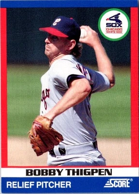 1991 Score 100 Superstars Bobby Thigpen #95 Chicago White Sox Baseball Card - Image 1 of 2