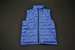 Lacoste blau gesteppte gefütterte Weste Herren 56 Große L hellbraun Brust Logo 201025SS - Bild 1 von 8