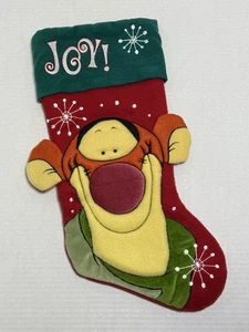 TIGGER Felt Joy Christmas Stocking Disney Store 18" Holiday Winnie Pooh - Picture 1 of 8