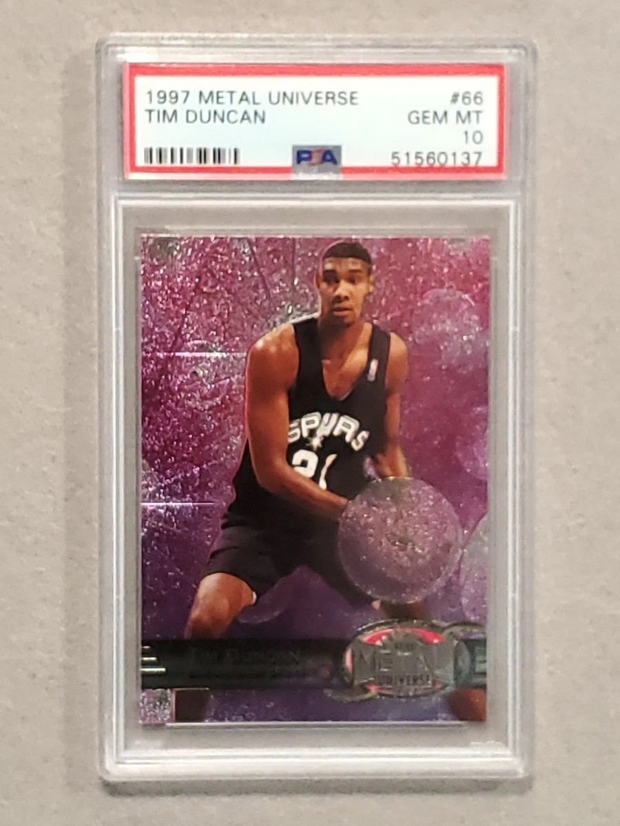 Tim Duncan 10 Graded Rookie Basketball Trading Cards