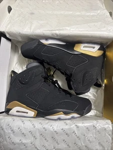 Size UK 8 - Jordan 6 Retro DMP Defining Moments Black Gold Grey - WORN ONCE! - Picture 1 of 24