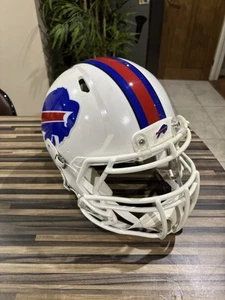 Buffalo Bills Style Riddell Speed Football Helmet NFL With 3D Bumpers - Picture 1 of 9