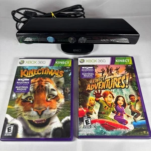 Xbox 360 Kinect Sensor with Kinectimals & Kinect Adventures Games Bundle - Picture 1 of 8