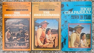Lot Of 3 High Chaparral By Wayne Sotona - Western Books (Paperback 1960's) - Imagen 1 de 16