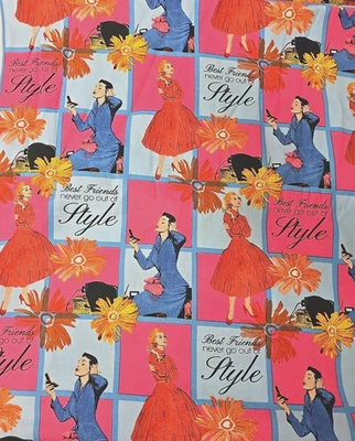 2016 Springs Creative Best Friends Style Vintage Look Quilt Fabric 3.9 yds - Image 1 of 3