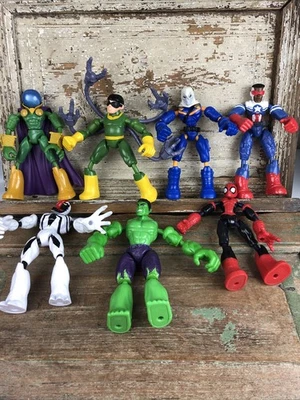 "Figura de acción Marvel Bend & Flex 7 superhéroes villanos Venom Hulk Spider-Man 6""" Foto 1 de 4