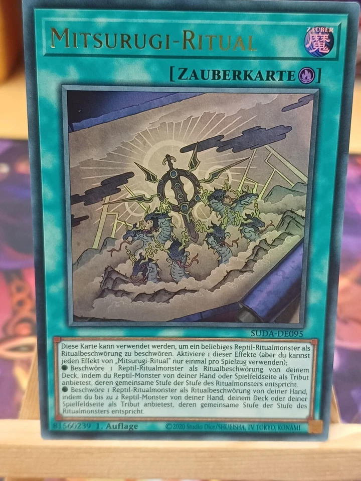 Mitsurugi-Ritual SUDA-DE095 Ultra Rare Deutsch NM YUGIOH - Bild 1 von 1