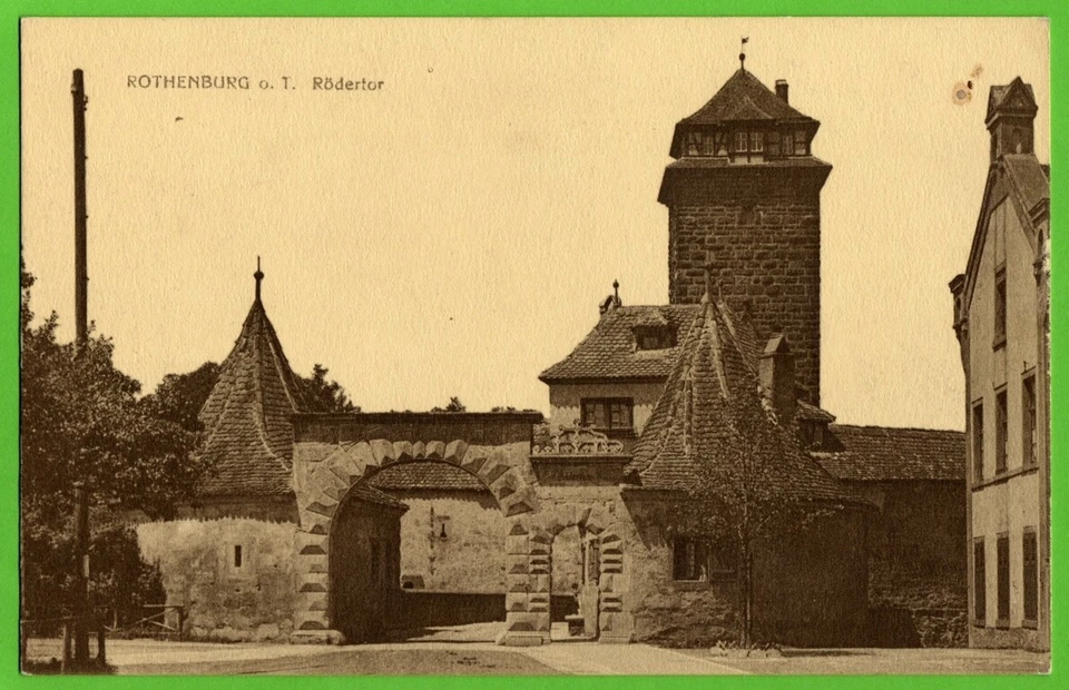 Rothenburg Tauber (um 1910) - Rödertor u Röderturm - Mittelfranken Ansbach 335 - Bild 1 von 1