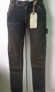 RALPH LAUREN JEANS DENIM BLACK DELAVE' DONNA SFUMATURE E IMPUNTURE RUGGINE - Foto 1 di 6