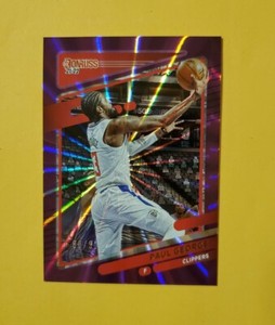 2021-22 Donruss Holo Purple Laser /99 Paul George #32 SP Clippers 