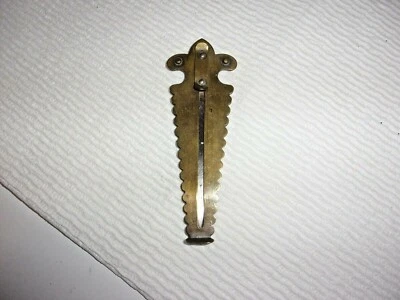 ANTIQUE BRASS WITH STEEL BLADE BUTTON HOLE GAUGE AND CUTTER DATED 1872 - Image 1 of 4
