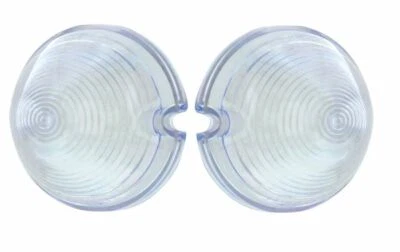 Conjunto de lentes de luz de estacionamento de plástico transparente United Pacific 1951-1953 picapes GMC - Imagem 1 de 4