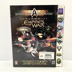 Star Trek Starfleet Command II: Empires at War + Box, Manual - PC - Free Postage - Picture 1 of 11