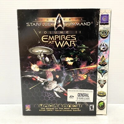 Star Trek Starfleet Command II: Empires at War + Box, Manual - PC - Free Postage - Image 1 of 4