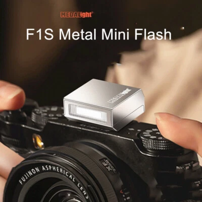 Medalight F1S Metal Camera Flash Light Speedlite Ricoh GR3X Canon Nikon Sony  - Image 1 of 4