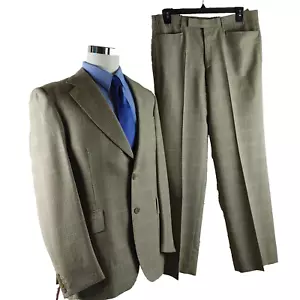 Austin Reed Sackville 42L Wool Blend 2 Button Multicolor Plaid 2pc Suit 36x34 FF - Picture 1 of 19