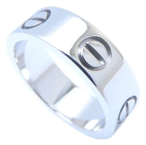 CARTIER 18K White Gold love ring Size 49 /293798 - Imagen 1 de 7