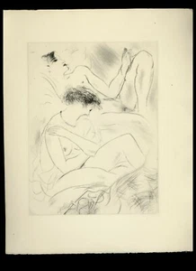 Estampe originale par Marcel Vertès pour CHERI de COLETTE curiosa erotica rare - Picture 1 of 1