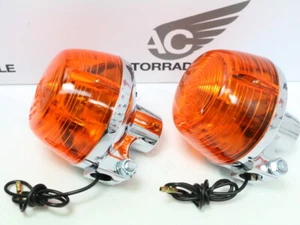 Honda CB 350 400 Four F F2 G Blinker Set 2 x Blinklicht US Repro Chrom winker - Bild 1 von 2