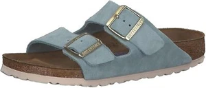 Sandalia Birkenstock Arizona azul claro plantilla suave 1016393 gamuza EE. UU. 5 UE 36 - Imagen 1 de 5