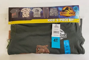 Boys Jurassic World 5 Piece Outfit Set Size 4T New - Picture 1 of 3