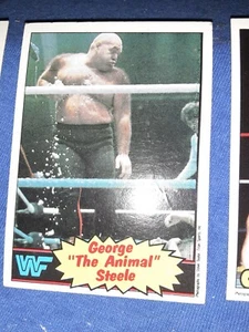 1985 Topps WWF Pro Wrestling Stars #21 George Steele Rookie RC raro patio - Imagen 1 de 1