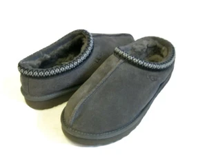 UGG TASMAN MEN SLIPPERS SUEDE DARK GREY US 14 /UK 13 /EU 48.5 - Picture 1 of 6