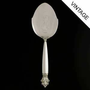 Georg Jensen Silver Cake Server, Large, Decorated - Acanthus/ Dronning - Picture 1 of 1