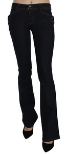 Pantalones informales de mezclilla acampanados cintura media azul algodón GALLIANO talla W25 PVP $500 - Imagen 1 de 8