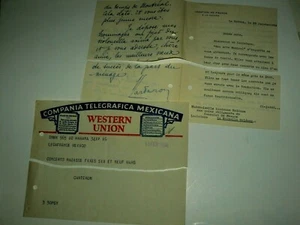 Lettre Concert Mexique Carteron Radisse Violoncelle Cello Autograph Autographe - Picture 1 of 1