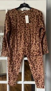 LOVELY SUPER COSY BNWT M&S ANIMAL PRINT FLEECE PYJAMAS -S (8-10) L (16=18) - Picture 1 of 7