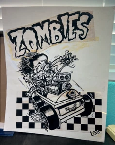 PUNK ROCK FLIPSIDE MAGAZINE TESTICAL HEAD COMICS LEE ELLINGSON ORIGINAL - Picture 1 of 4