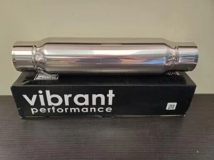 Vibrant Performance 1795 Bottle Style Resonator, 3" inlet/outlet x 18" long - Picture 1 of 5