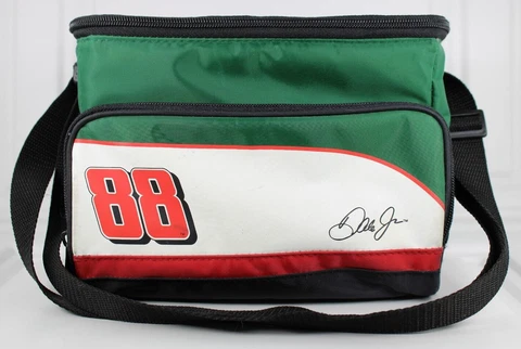 THERMOS NASCAR DALE EARNHARDT JR INSULATED COOLER BAG ZIPPERED W FRONT POCKET Cover
