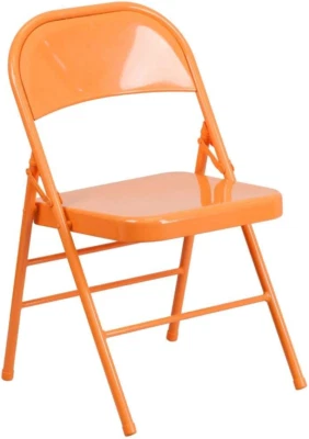 2 Pack HERCULES COLORBURST Series Orange Marmalade Triple Braced & Double Hinged - Image 1 of 4