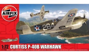 Airfix A01003B Curtiss P-40B Warhawk US WWII Kampfflugzeug in 1:72 Bausatz Neu