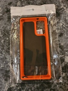 Samsung Galaxy Note 20 Orange & Black Hard Phone Case