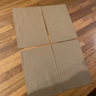 Paquete de 4 manteles individuales mezcla de algodón lino yute natural granja 18x 12 pulgadas Foto 1 de 2