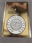 Vintage Original Old Crow Kentucky Whiskey  Tin Thermometer Sign 13x9