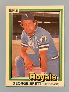 GEORGE BRETT 1981 DONRUSS BASEBALL CARD # 100 KANSAS CITY ROYALS